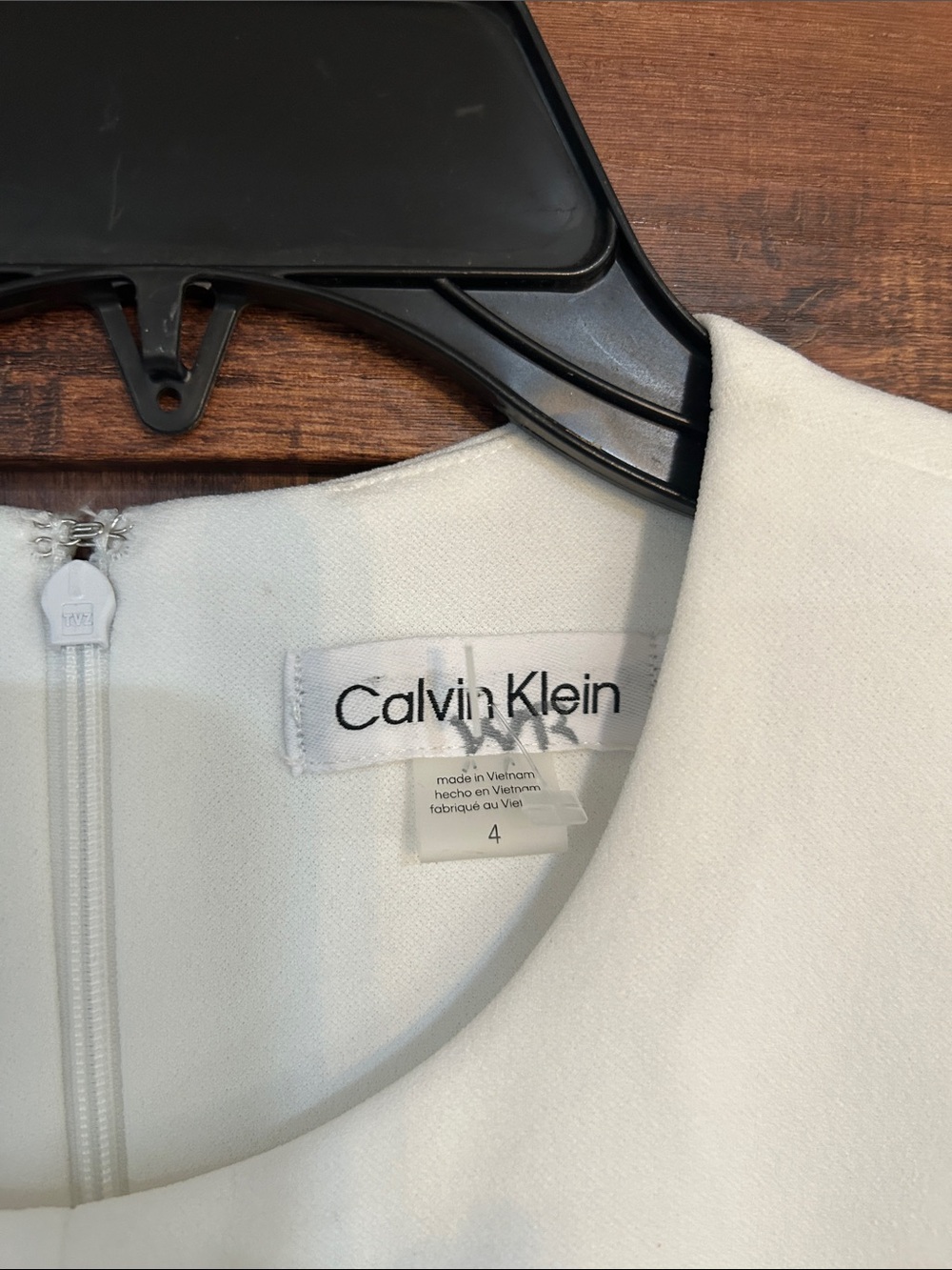 Calvin Klein White Sleeveless Twist-Waist Pleated Midi Dress - Picture 6 of 9